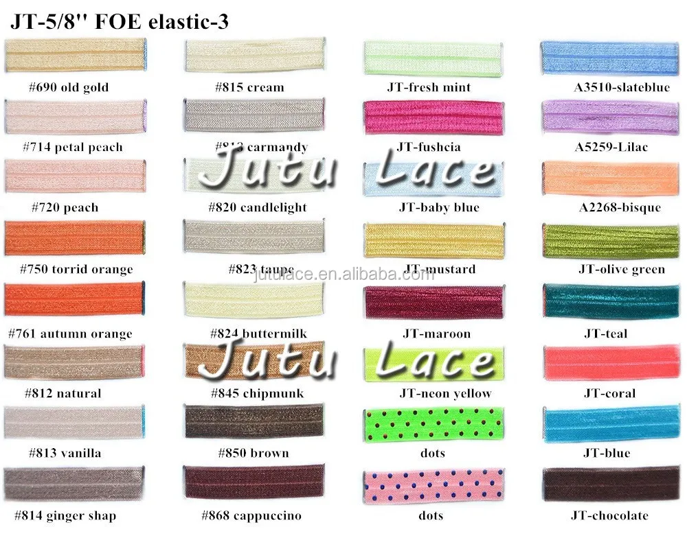 NEW HOT SALE!!5/8' good elastic FOE, glitter elastic ribbon/ solid hairband/ hair accessories