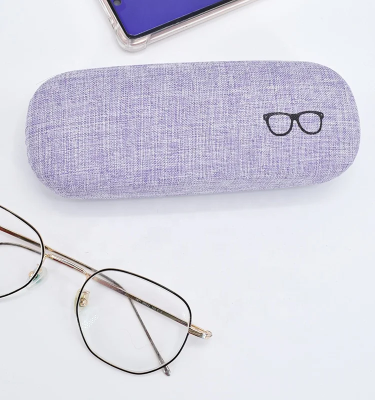 Custom Protector Fabric Hard Iron Eye Glasses Case
