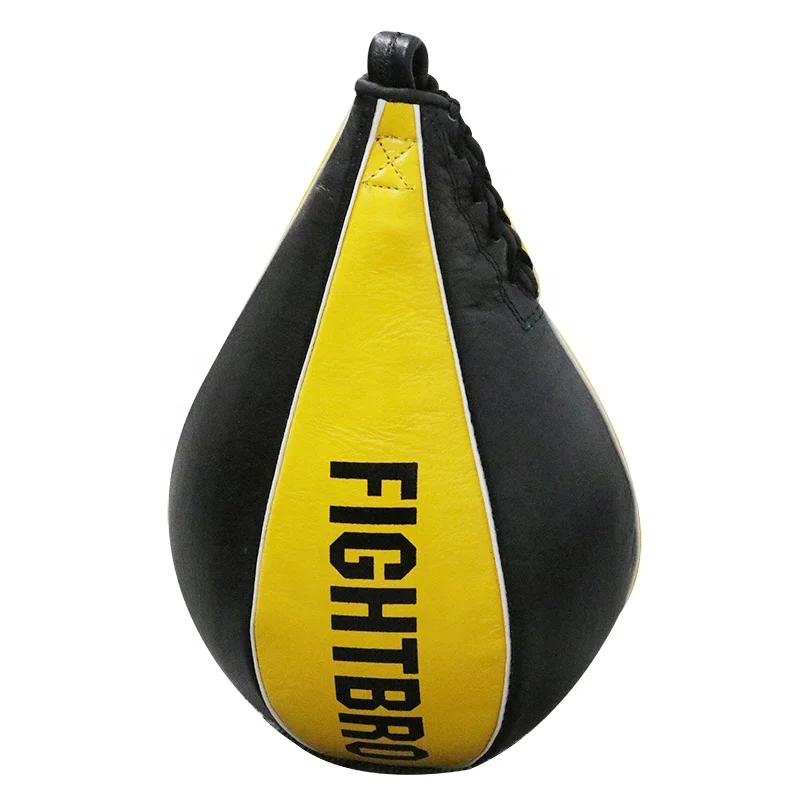 FightBro Inflatable Cowhide Speed Ball Speed Punching Ball 	 Reflex Bag