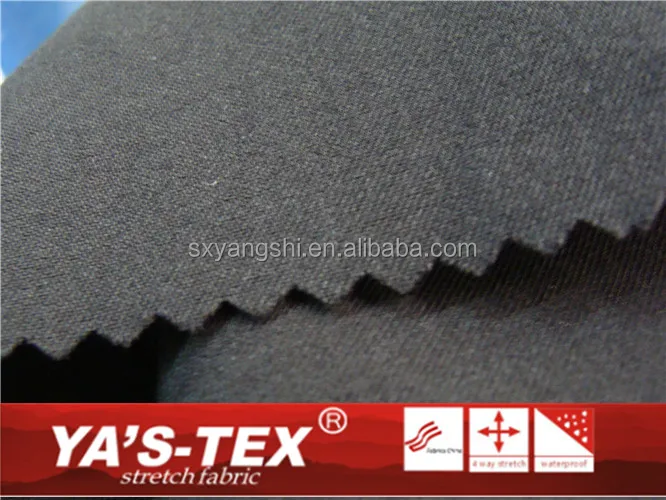 62% polyester 32% rayon 6% spandex solid twill casual clothes 4 way stretch fabric