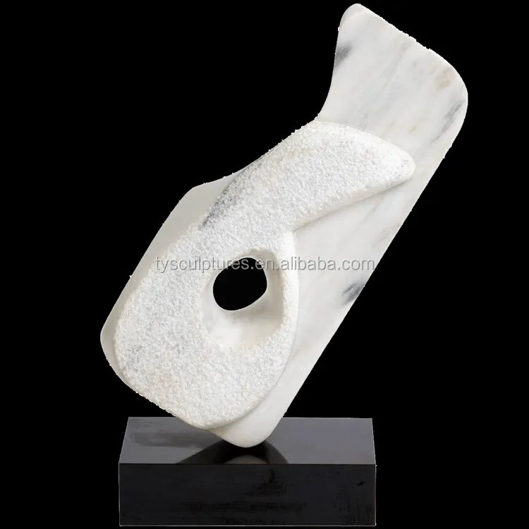Interior decorative abstract small statue limestone indoor sculpture