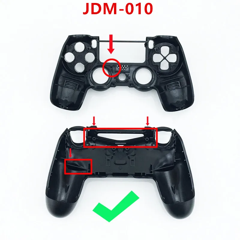 Data Frog  Replacement back shell Matte Faceplate case repair for PS4 Old Version Controller jds 010 Housing Cover Case