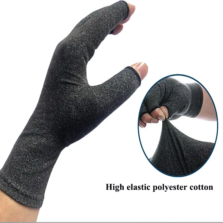 Компрессионные Перчатки Для ревматоидного артрита перчатки без пальцев для снятия боли в руках и при артрите игр женщин мужчин