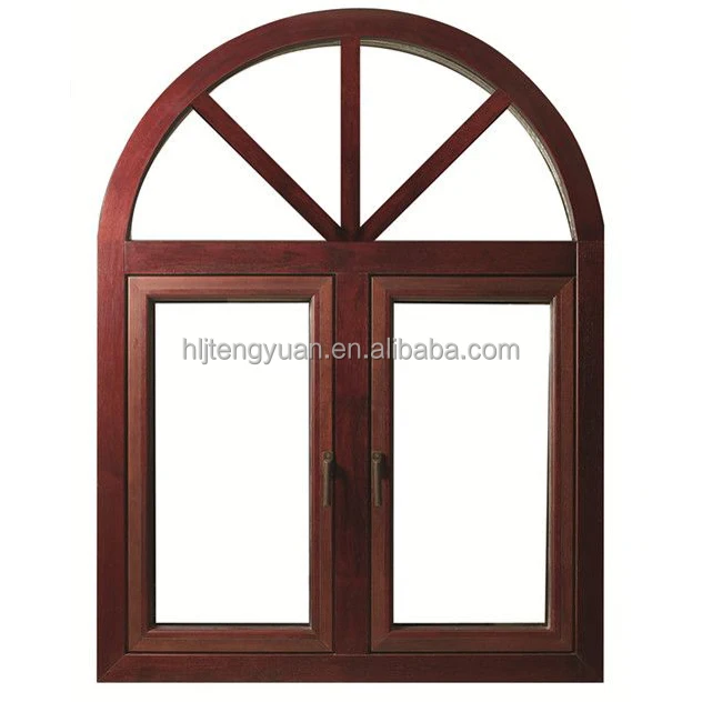 Round Wood Arched 68mm Wood Window