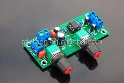 Taidacent subwoofer NE5532 front panel front panel low pass filter board non-amplifier single power NE5532 pre-finished board