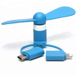 Wholesale Summer Promotional Portable Mobile Phone USB Mini Fan Android Mobile Phones MF006