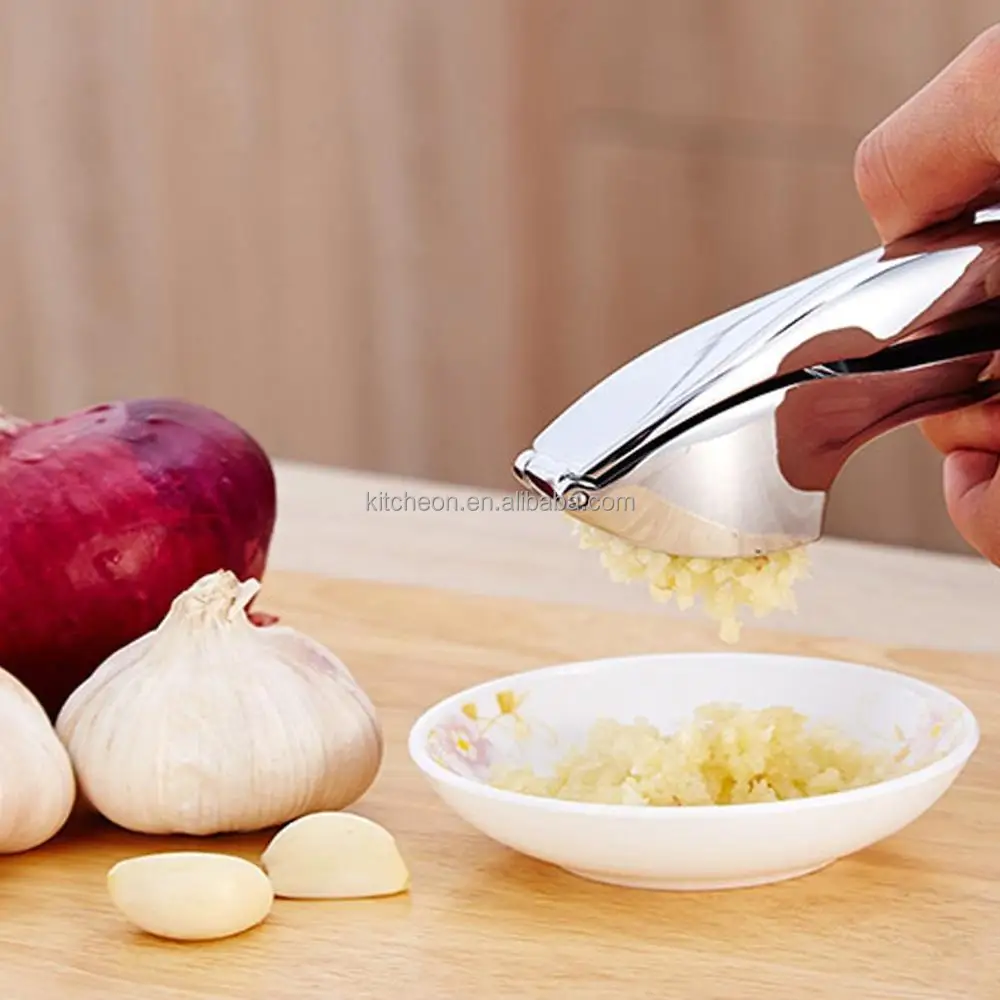 Professional Zinc Alloy Garlic Press Chopper
