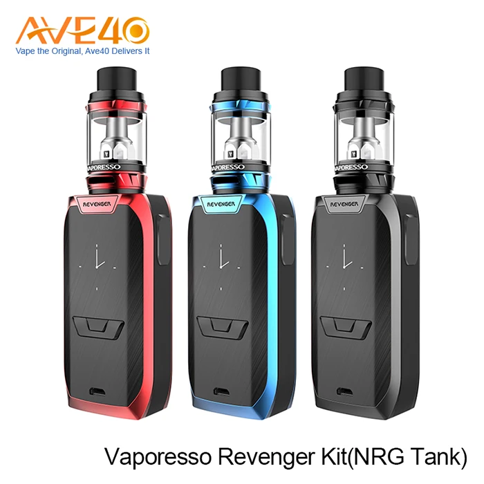 Горячие Новые Продукты 2017 Ускоренная Электронная Сигарета Комплект Vaporesso TC Мститель Мод С NRG Бак 220 Вт Полный Комплект