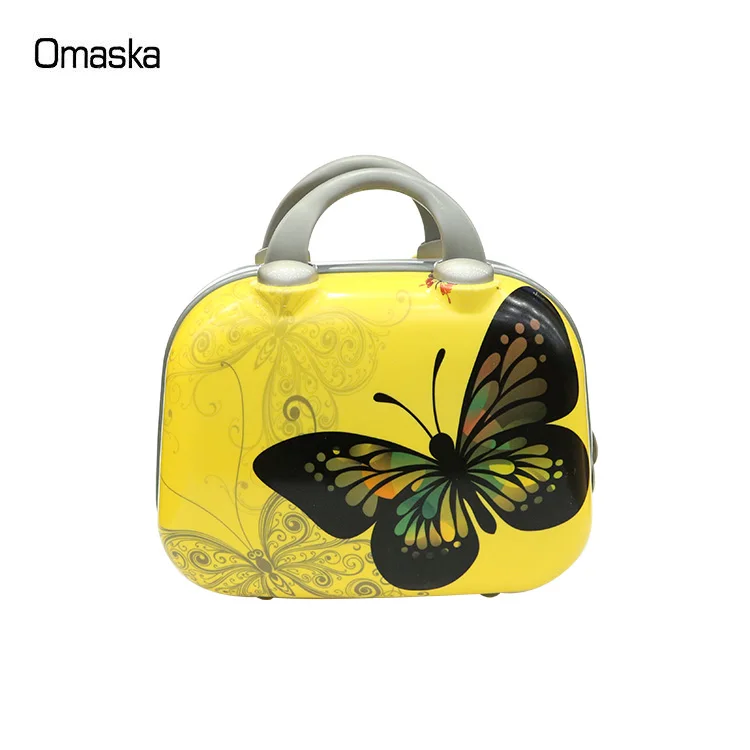 New Models 3 Pcs Set China Supplier Unique Butterfly Travel Carry On ABS Case Hard Shell Luggage