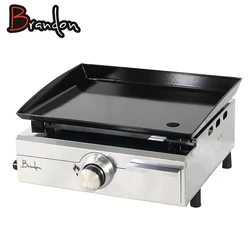 Kitchen Equipment Outdoor Enameled Steel Gas Plancha Grill