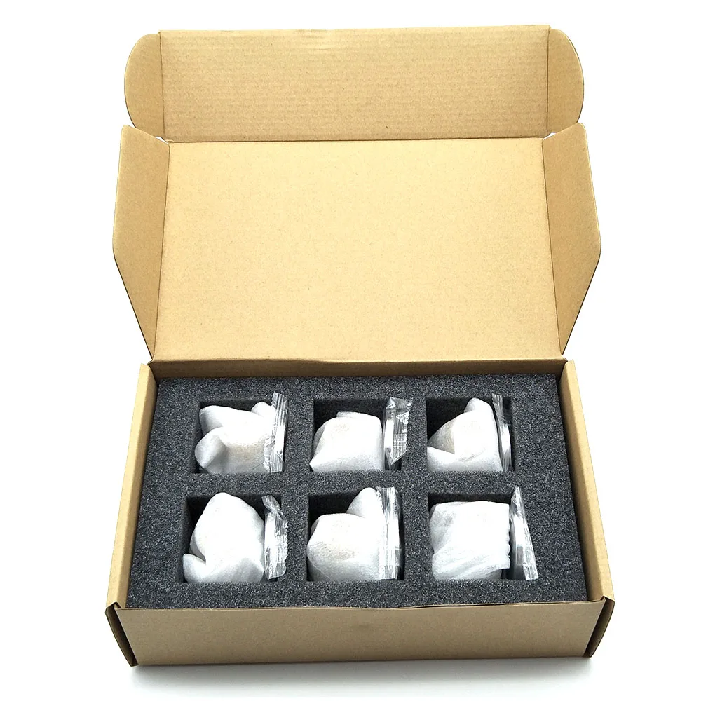 6 pcs round brass wall shower jet Bathroom Water Saving Shower Square Solid Brass Body Sprays Massage with Chrome Finish Spa Jet