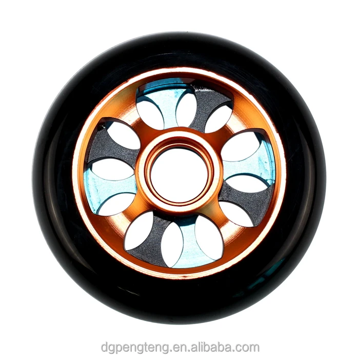 100/110mm professional High quality Aluminum PU Scooters wheel