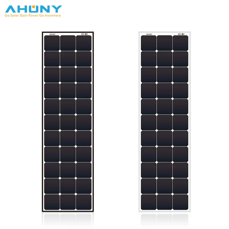 Custom Design Slim 100 watt solar panel for solar retailers with high quality monocrystalline sunpower solar cell