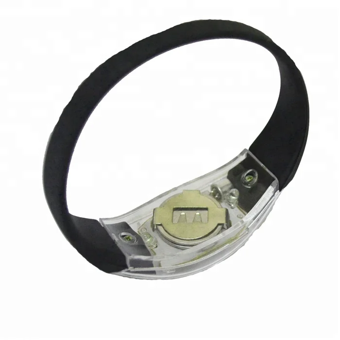 Sound music activated Silicone led sound bracelets Flashing light up party bracelet for party