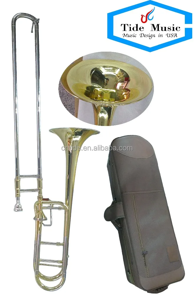 High grade professional thayer valve trombone, Bb/F tenor tuning slide