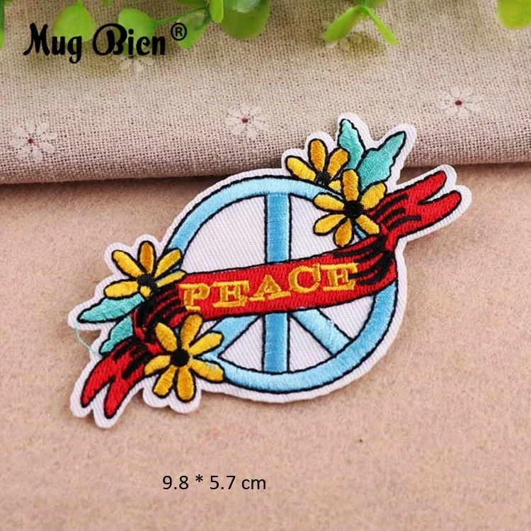 Colorful Sun Heart Mushroom Garment Bag Embroidery Badge Patches
