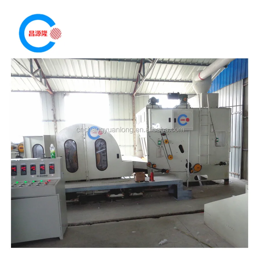 Thermal bonded wadding machine for glue or non-glue wadding making