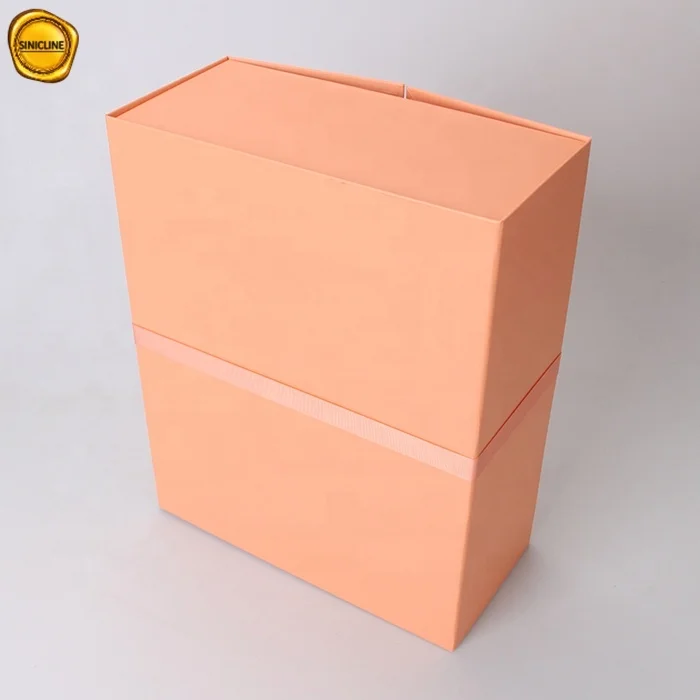 
2019 Sinicline custom-made gift paper box with ribbons design gift paper box 