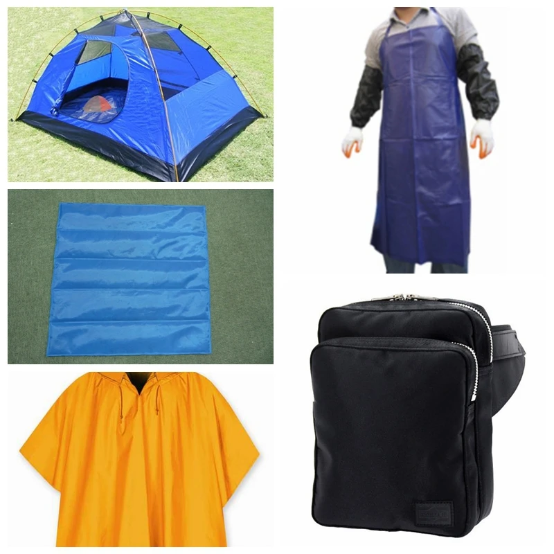 Blue 210D Nylon Oxford TPU Coated Fabric