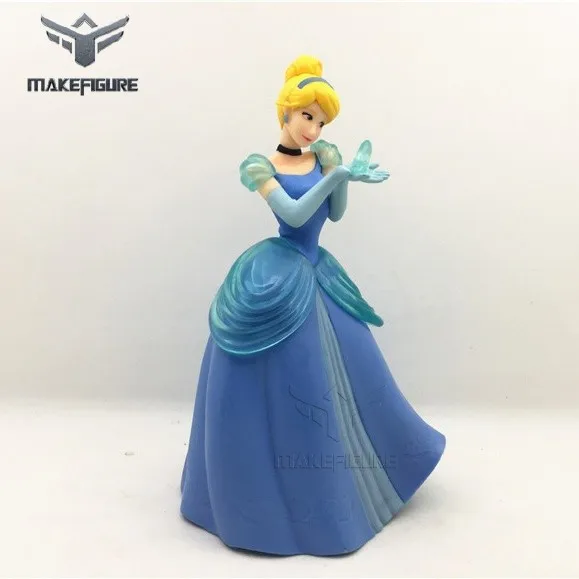 customizied cartoon princess figure toy, Cinderella PVC princess figure toy, custom made princess pvc figurine toy for kids