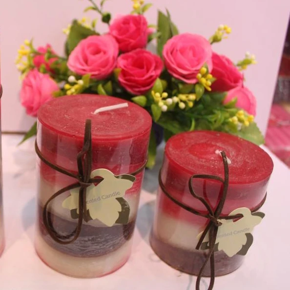 Candle Factory Popular decorative luxury custom scented pillar candle