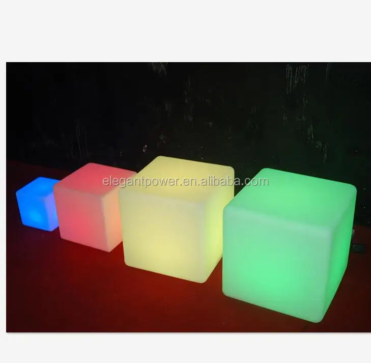 Водонепроницаемый светодиодный куб стул освещение для