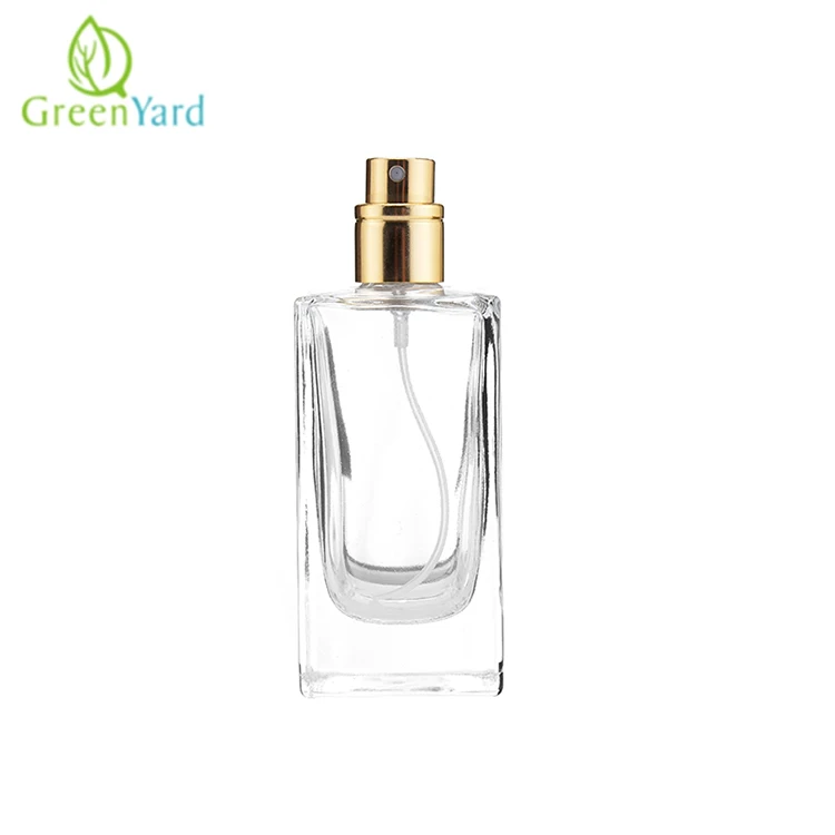Цвета дополнительно 50 мл Прозрачный Прямоугольный Стеклянный Флакон духов спрей пустая бутылка