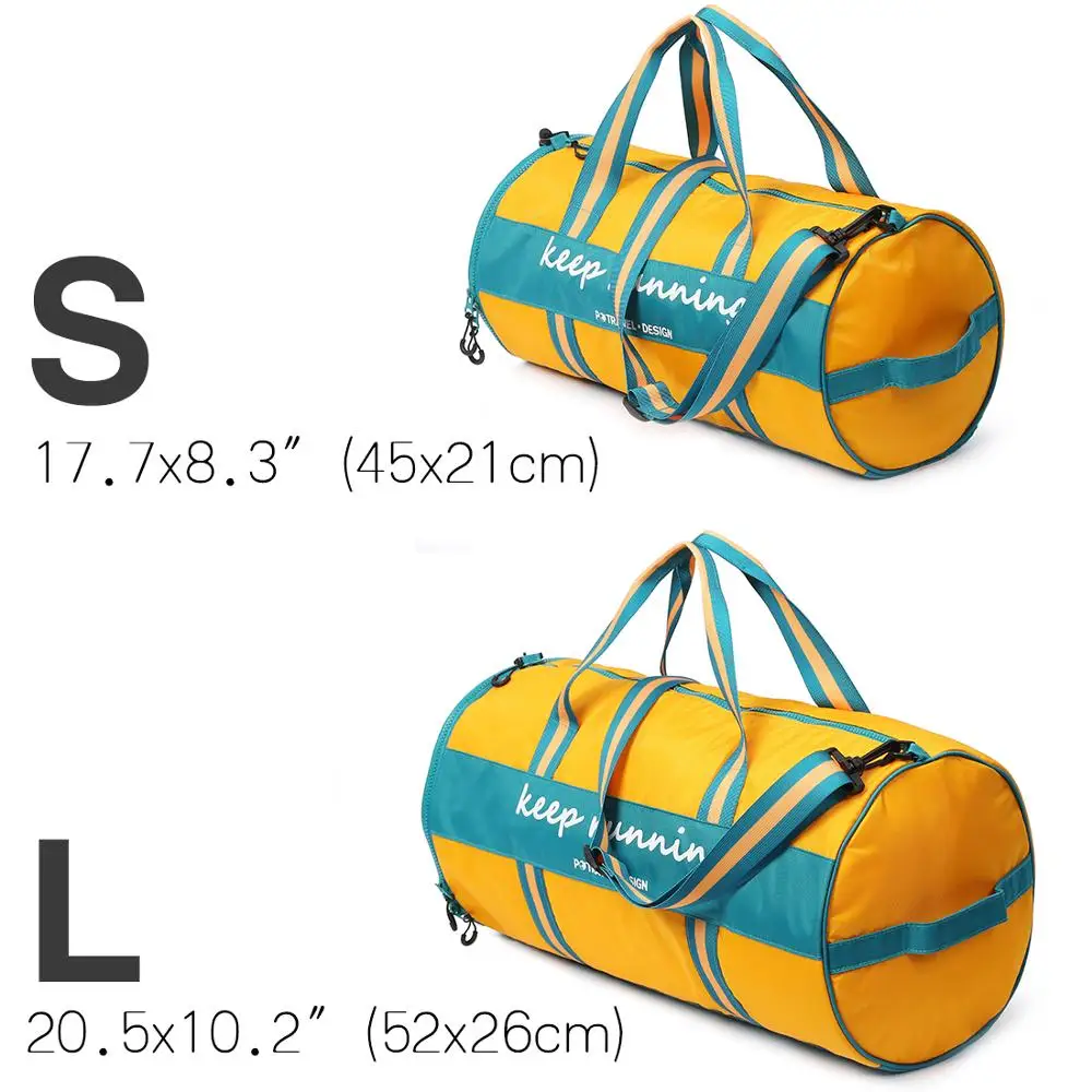 Nylon Folding Bag Water Proof Zipper Bag Sport Gym Travel Duffel Bag Fitness