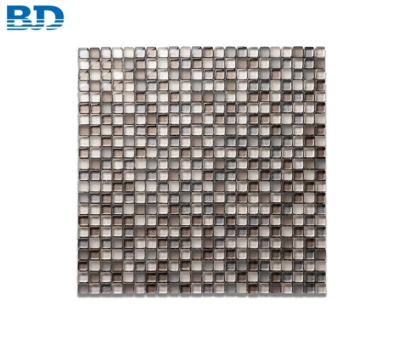 Mini 1x1 Square Glass Mosaic Splashback Mosaic Tile