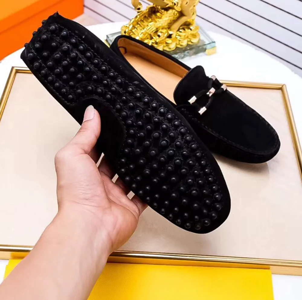 
Итальянские модные брендовые повседневные мужские туфли из натуральной кожи 