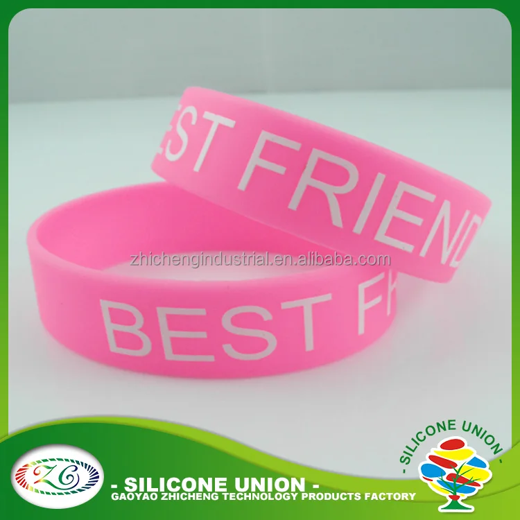 1 inch wide pink  wristband/1 inch wide armband /1 inch wide silicone wristband