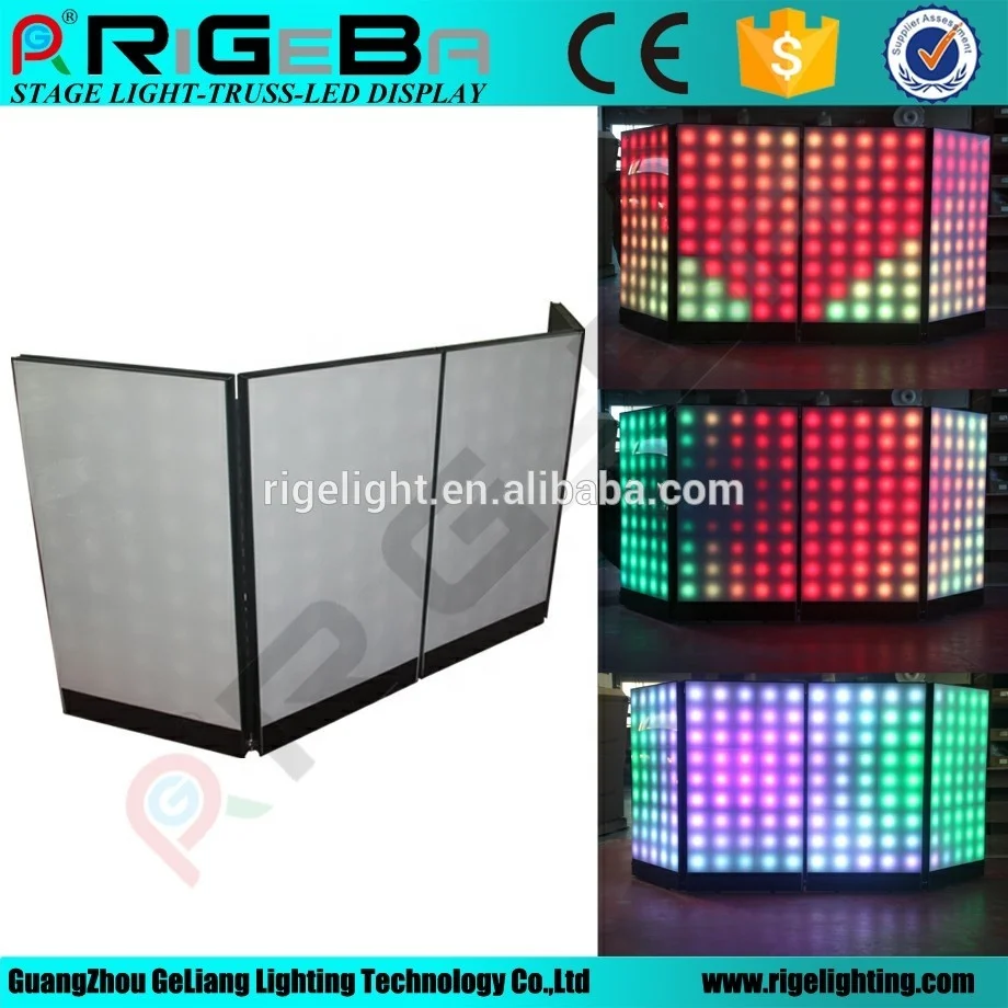 Портативная Складная вспышка Видео пиксель dj мобильный светодиодный стенд фасад для ночного клуба Свадебная вечеринка