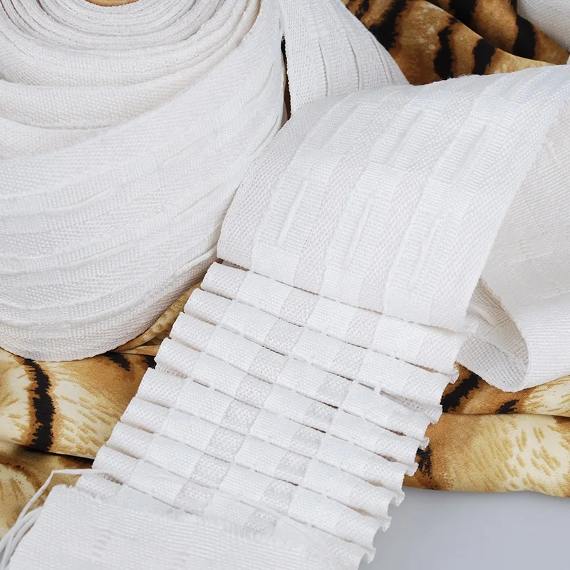 D-T0003 Polyester Curtain Tape Heading Accessories for Indoor Curtain Decoration Family Hotel Office Decoration All-season 2.5cm