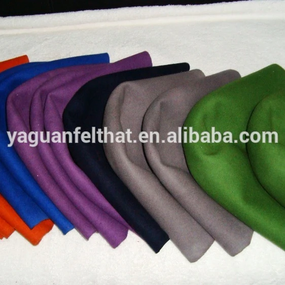 
100% pure wool felt hat bodies cone hoods, flare 