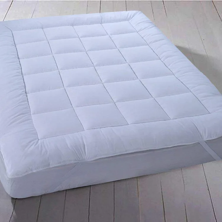 High Quality White Hotel Down Mattress Topper King Size for Hotel Bed