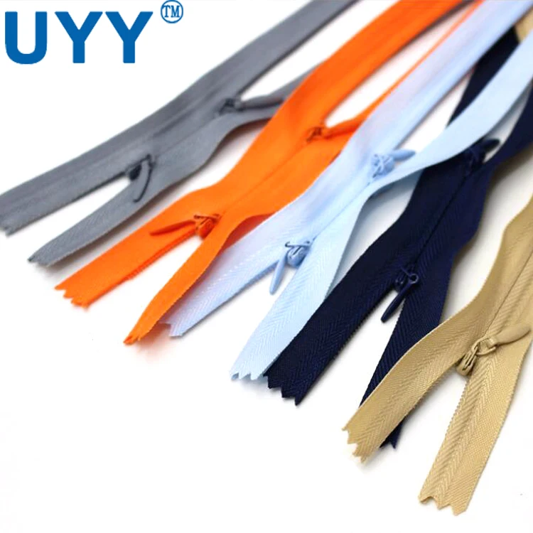 
UYY Double Slided Zipper Open End Two Way Fabric Tape 3# Invisible Zipper 