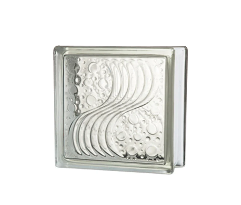 Water Bubble Craft Decorative Glass Brick Clear Crystal Glass Block Manufacturer