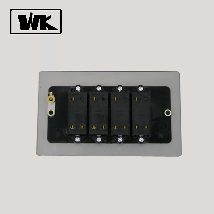 WK 10AX 4 Gang 2 Way Electric Wall Light Switch Plate