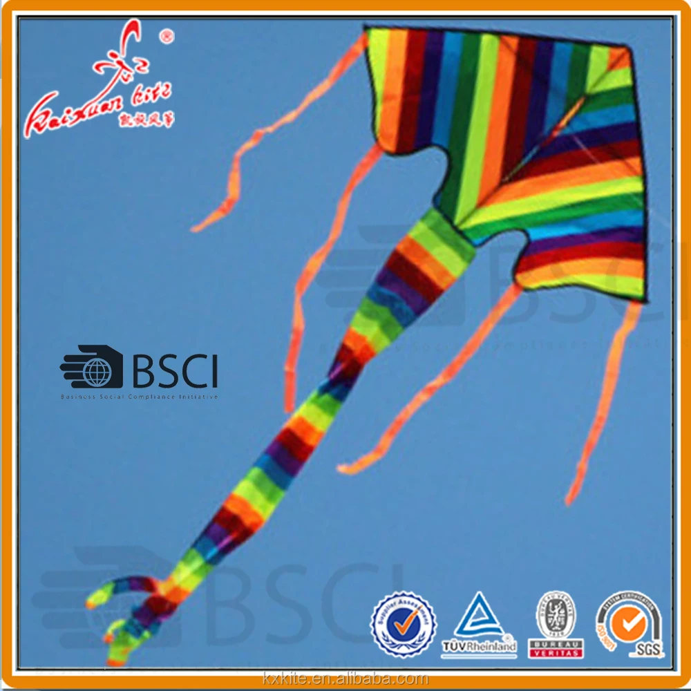 Large Rainbow Delta kite for kids