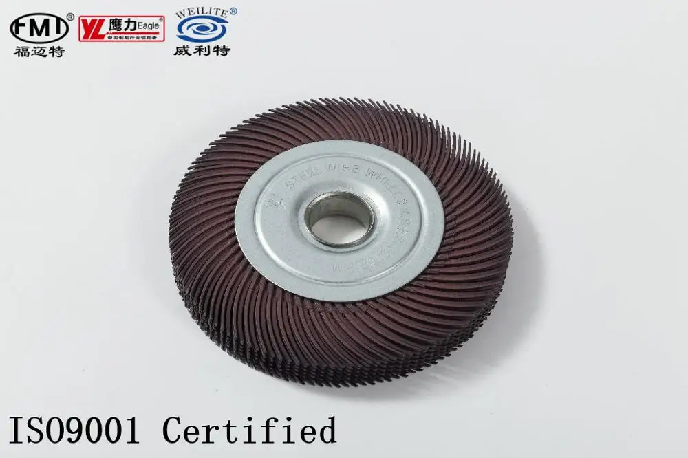 FMT 2021 200mm Deburring Cleaning Polishing  circular round radial disc wheel brush