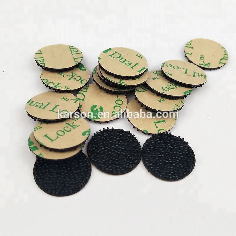 3000pcs Custom Size shape 15mm circle 3M Black Dual Lock SJ4575 Low Profile Reclosable Fastener