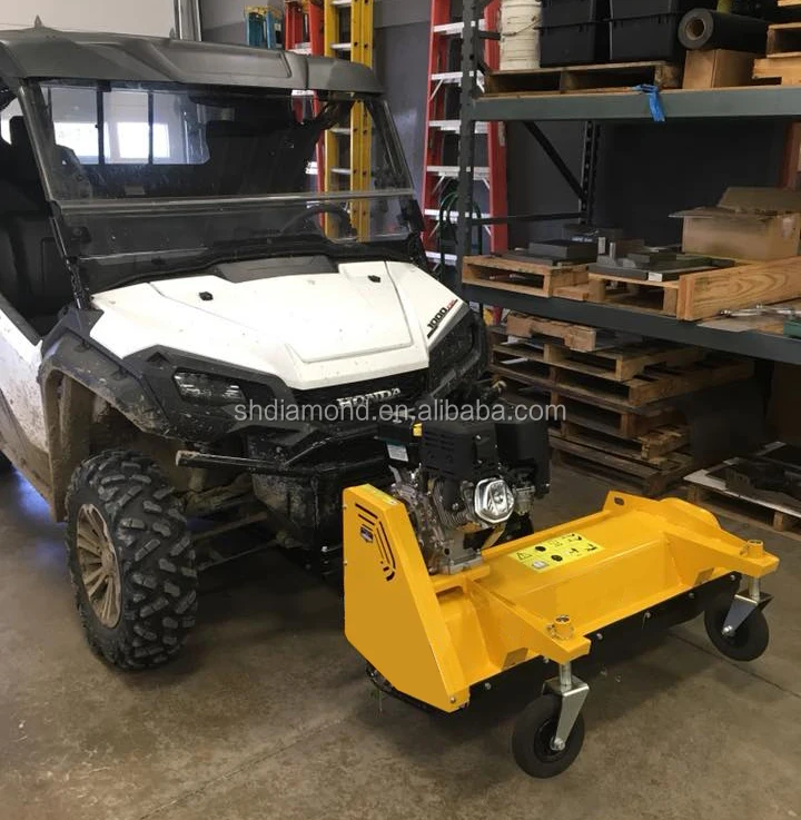 14hp BS engine UTV front-mounted flail mower/120cm work width quadbike mulcher/13HP meadows cut mower/15hp utv hammer lawn mower