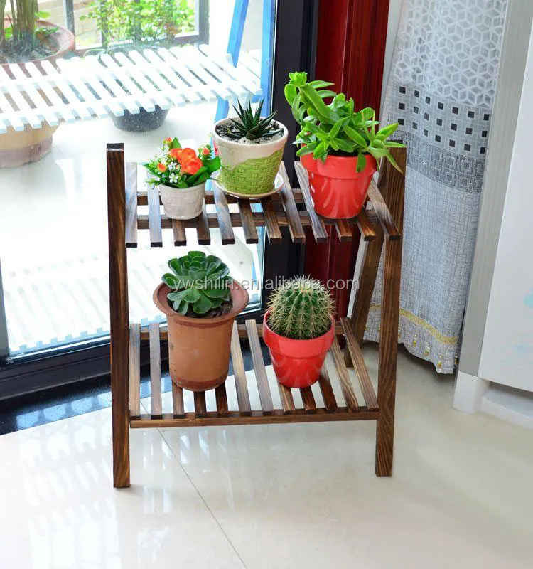 wooden flower stand / wooden flower pot stands / wooden indoor flower stands