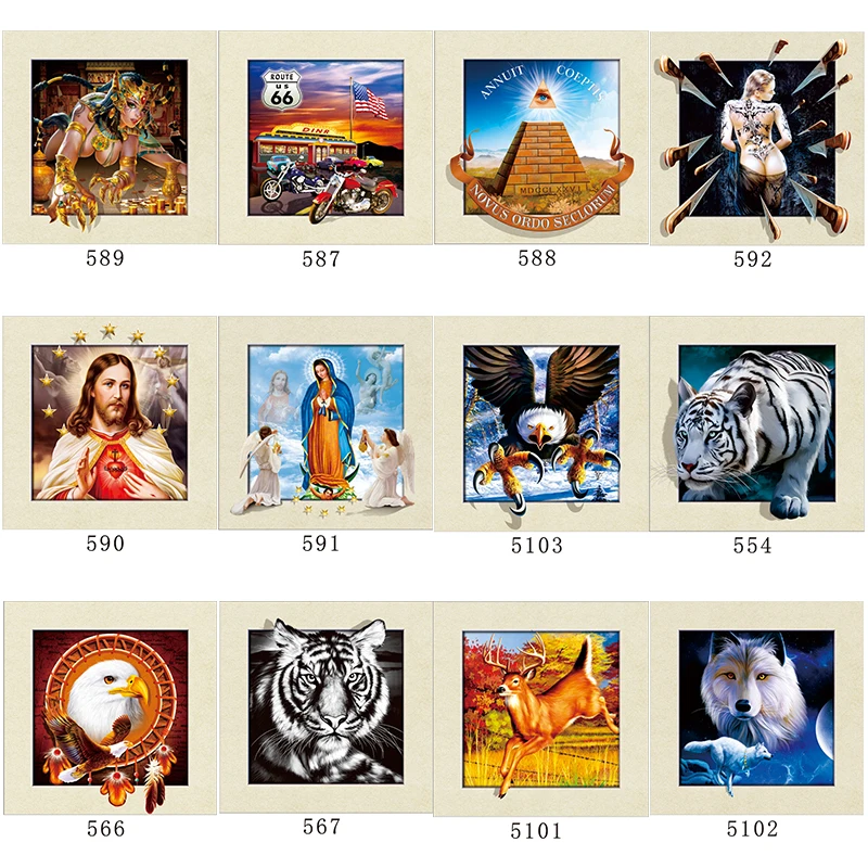 
Beautiful 5 Dimension 5D Effect Lenticular Picture Poster for Home Decor Wall Art Decor 