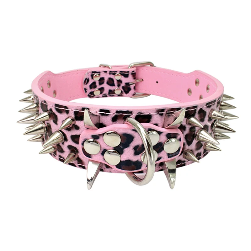 PU pet collar rivet dog belt horn spike dog collar pet supplies dog chain