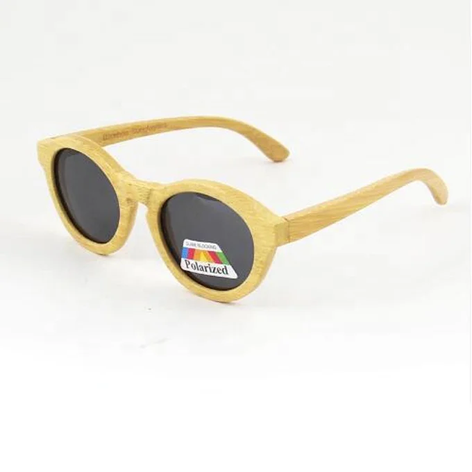 New cool  Polarized  Men  brand designer  bamboo wooden Sunglasses