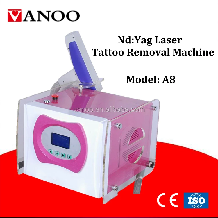 Portable tattoo removal/eyebrow removal/age spot removal machine q switch nd yag laser