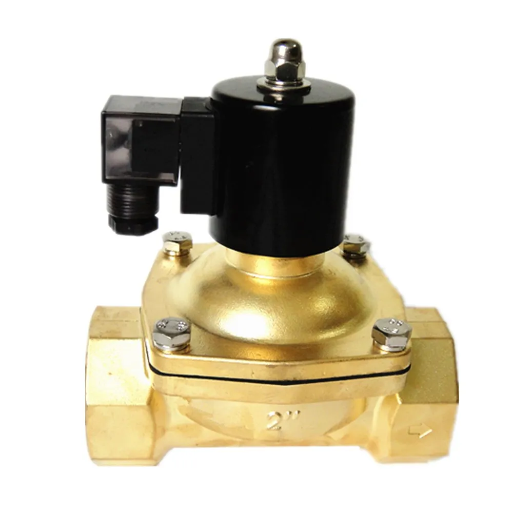 KLQD Brass 2W500-50 Long Time Working DC24V~AC220V 2 Inch Water Solenoid Valve With Energy Saving Coil