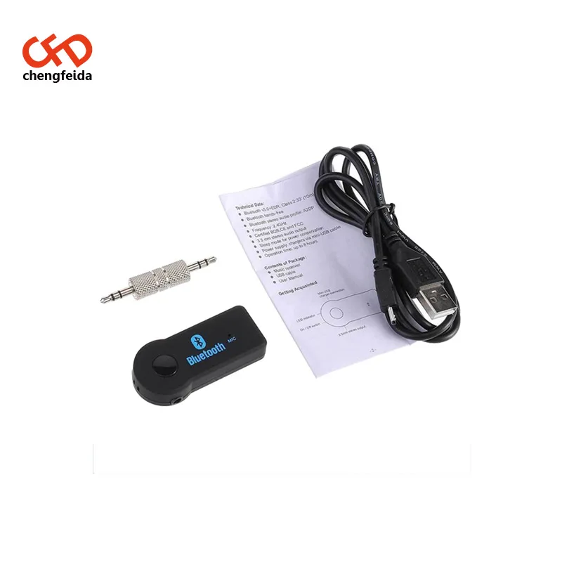 
Wireless Car Receiver Adapter 3.5MM AUX Audio Stereo Music Home Hands-free 