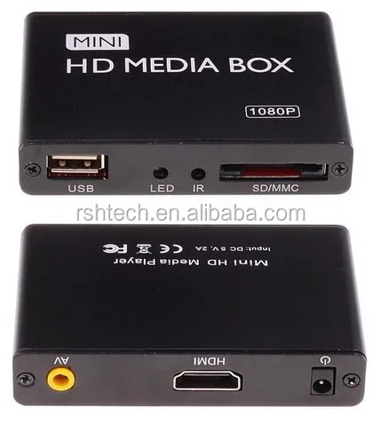 1080P Advertisement USB Media Player TV Display Remote Control Digital Media Player 3D full hd media player